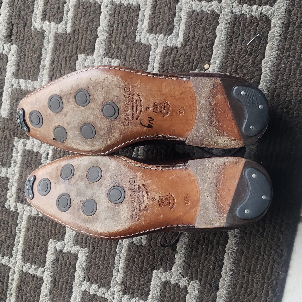 Caporicci Men's Brown  Pattern Shoes - Picture 5 of 7